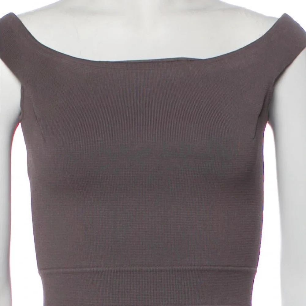 Scanlan Theodore crepe knit dress in XS brown - Picture 2 of 4